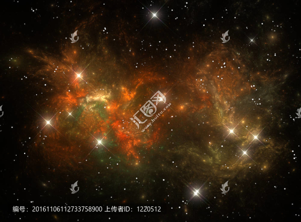 七彩太空星星云
