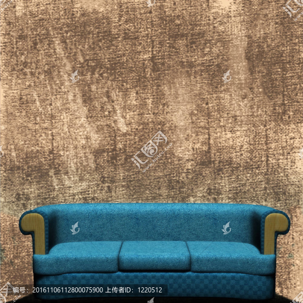 沙發(fā)與Grunged,Wall