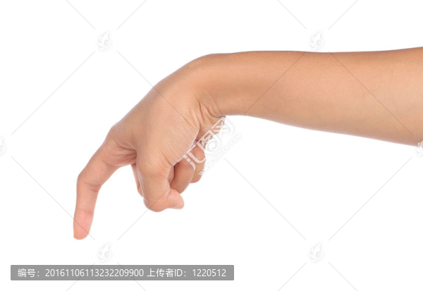手推的手勢