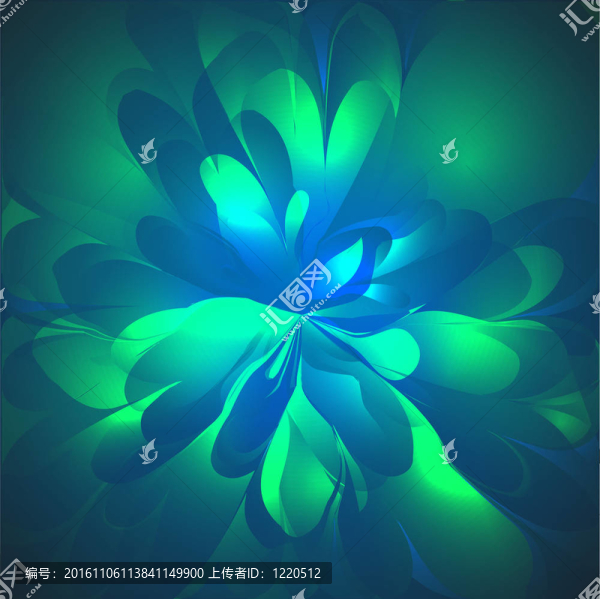 藍色的花