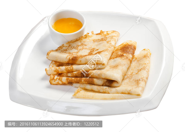 盤子上的煎餅