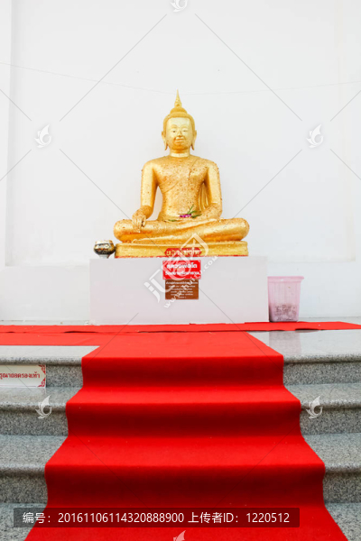 佛陀的宗教雕像。watsamarn；Chachaengsao；泰國
