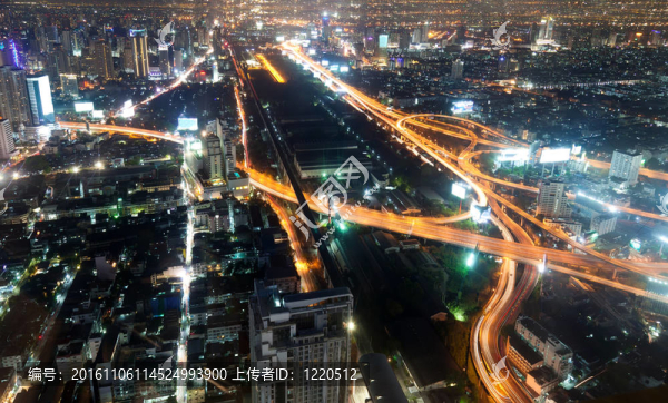 從Baiyoke市酒店夜景