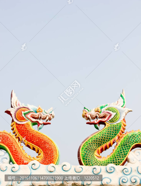 中式風(fēng)格的裝修和粉刷；WatSamarn；Chachaengsao；泰國(guó)