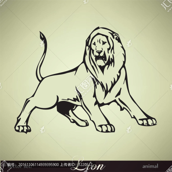 獅子。