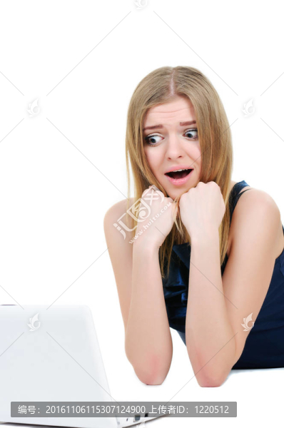 美麗的少女驚喜
