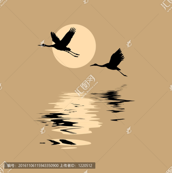 剪影背景太陽飛行起重機(jī)