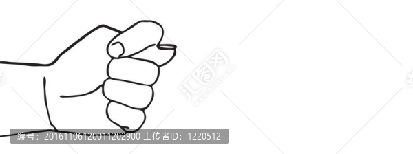 白色背景剪影手