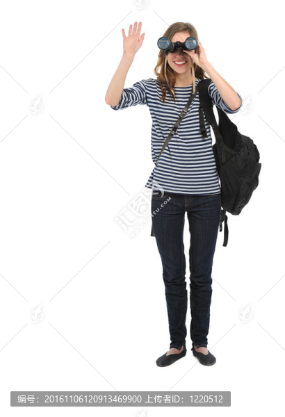 女孩用雙眼
