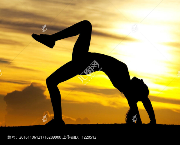 女人剪影