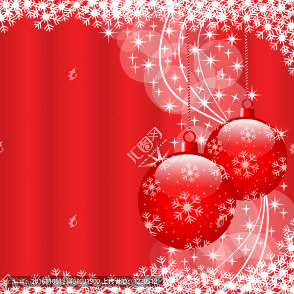 圣誕球紅