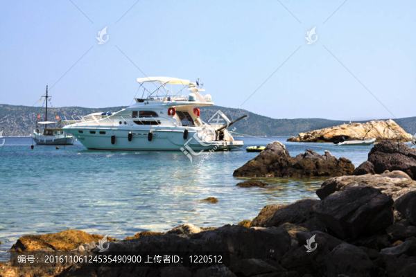 游艇在Alonissos