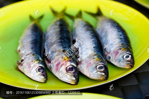 為燒烤準備沙丁油魚
