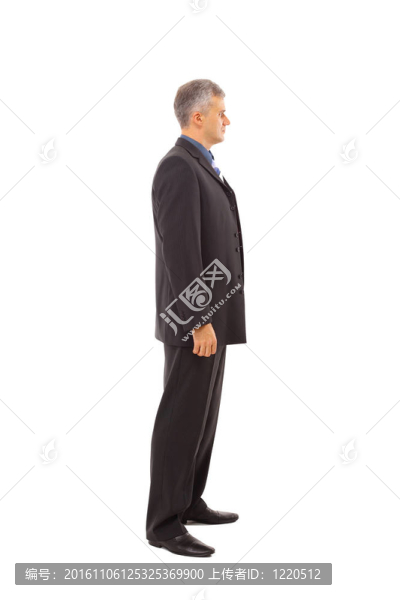 中年商人的全長輪廓