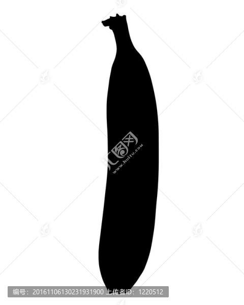 剪影的香蕉