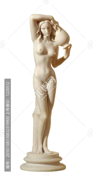 一個有著大罐子的女人的雕像