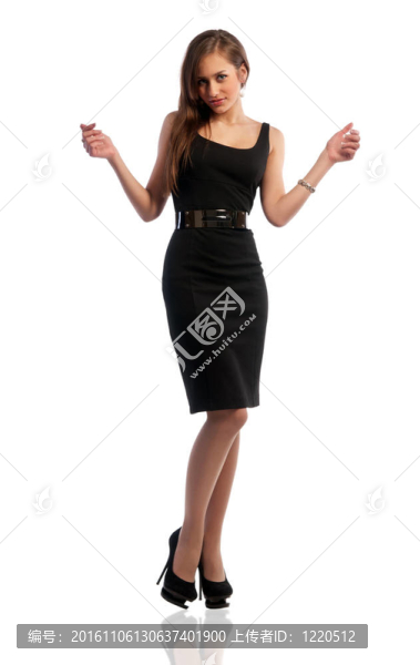 女孩微笑和手勢(shì)的手