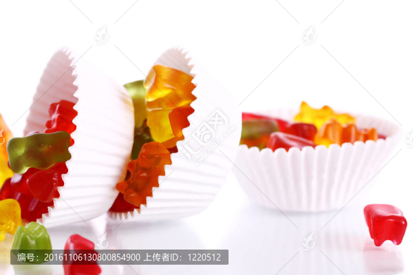 五顏六色的小熊軟糖糖果