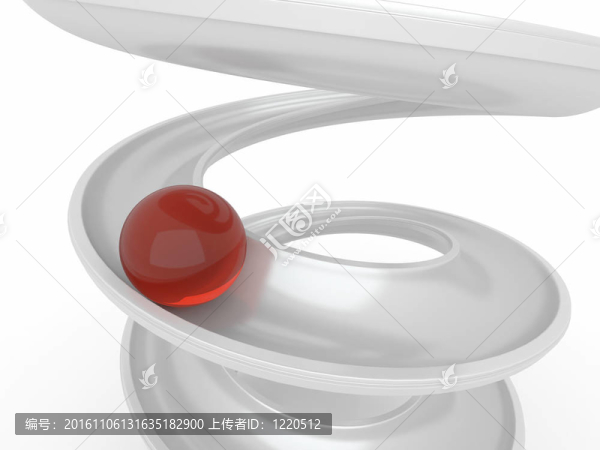 在螺旋中滾動(dòng)。3d