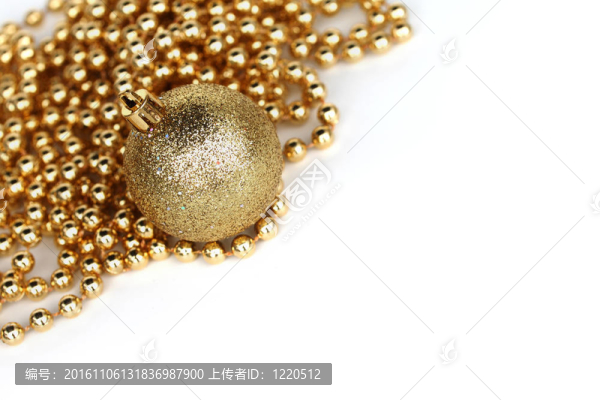 金色圣誕球
