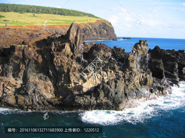 復(fù)活島巖石海岸