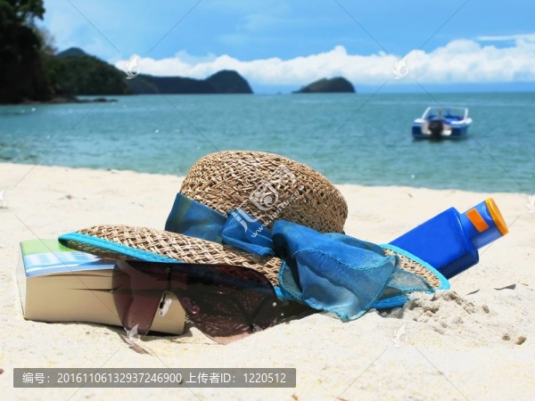 海灘場(chǎng)景。Langkawi島；馬來(lái)西亞