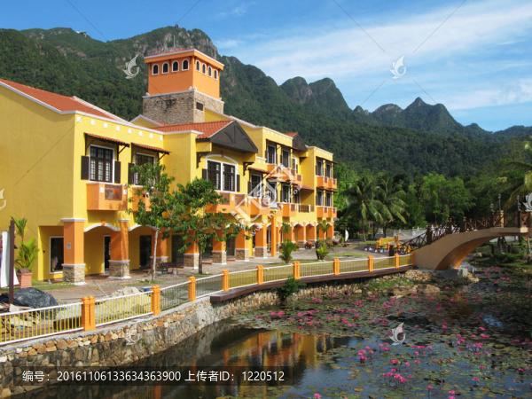 東方村。Langkawi島；馬來西亞