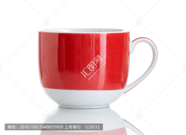 紅色的茶杯
