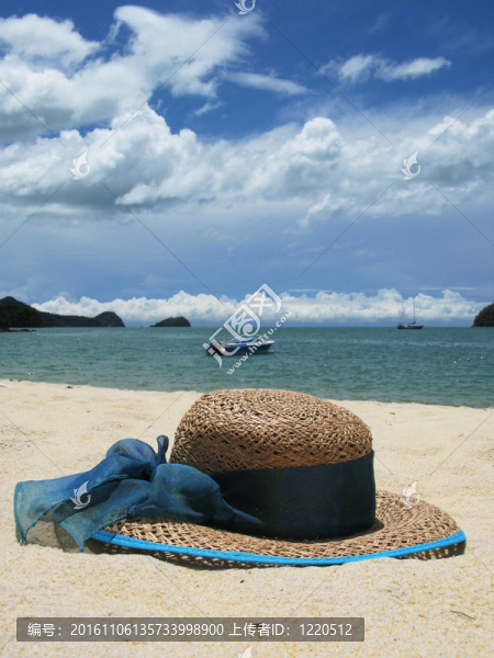 海灘的場景；Langkawi；馬來西亞