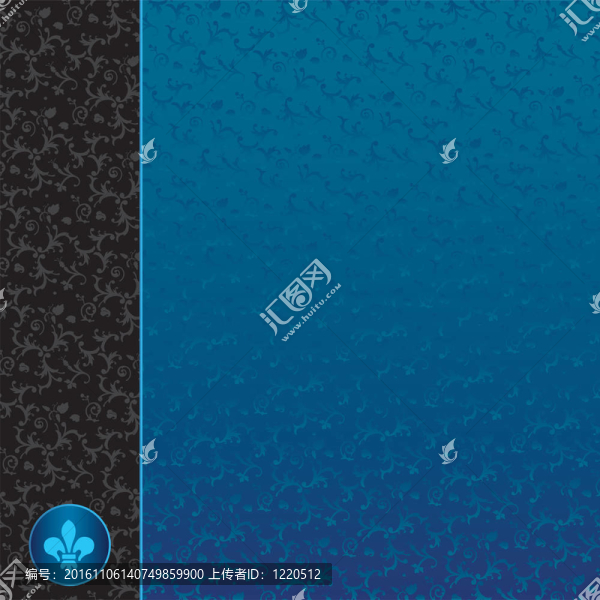 復(fù)古藍(lán)色裝飾背景