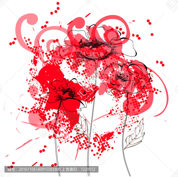 五顏六色的花朵