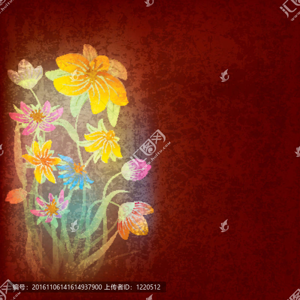 摘要垃圾組成的花