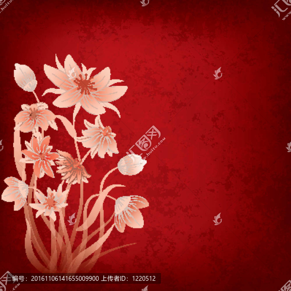 摘要垃圾組成的花