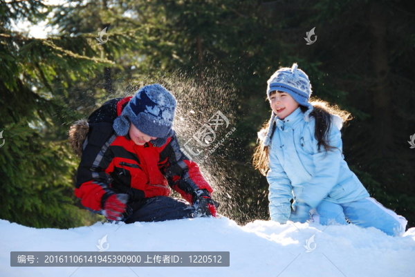 打雪仗