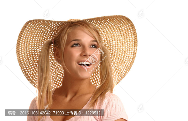 戴帽子的女孩