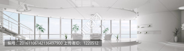 現(xiàn)代公寓室內(nèi)全景全景渲染