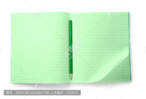 白色背景下的筆記本
