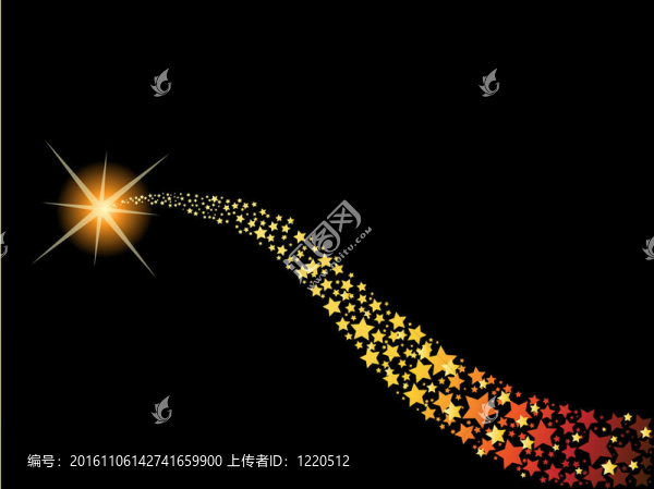 閃耀的彗星；流星
