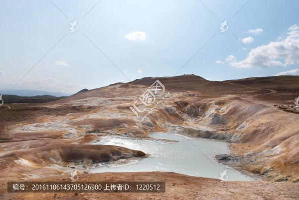 冰島沸騰的泥漿池