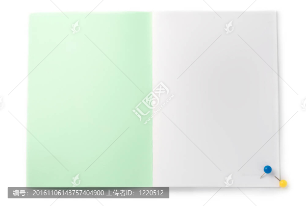 白色背景下的記事本