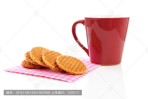 餅干與瑟洛普；典型的荷蘭stroopwafels