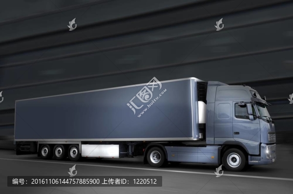 藍(lán)色的夜晚的卡車