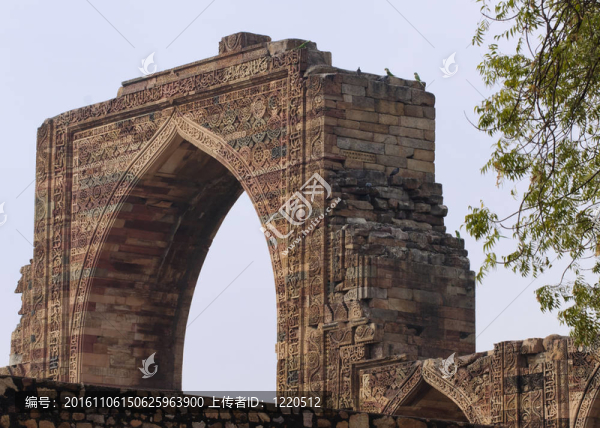 阿拉伯網(wǎng)關(guān)；QUT,B,Minar。德里