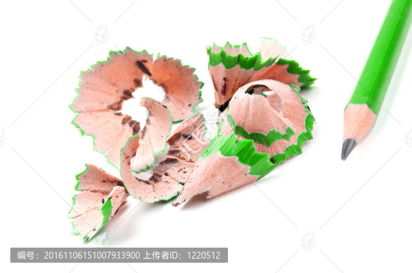 綠色的鉛筆屑