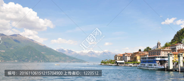 貝拉吉奧鎮(zhèn)在著名的意大利科摩湖