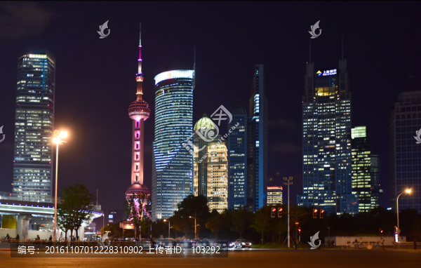 上海陸家嘴夜景