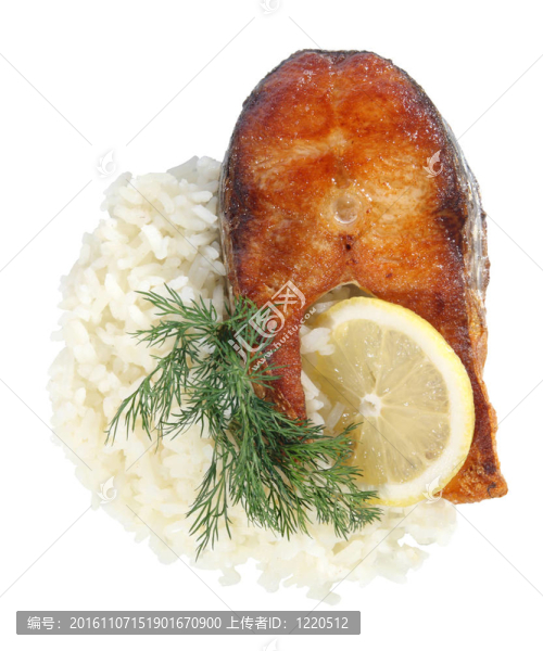 用米飯炒魚