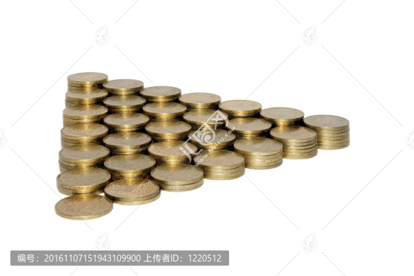 烏克蘭硬幣；金字塔。（隔離的）