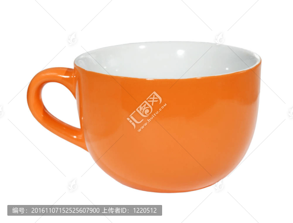 橙色的杯子