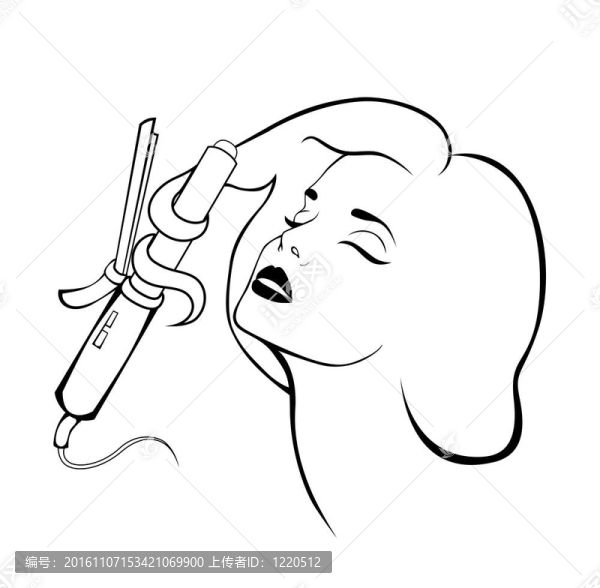 插圖的女孩